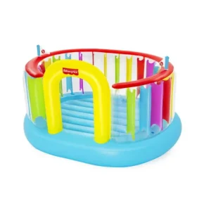 Fisher-Price Bestway Bouncetopia Multi-Color Child PVC Bouncer with Built-in Pump