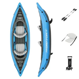 Hydro-Force Cove Champion Inflatable Two-Person Kayak Set 10’ 10”